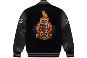 OVO Roots Varsity Jacket – Black