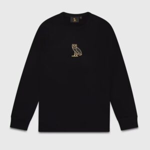 Ovo Classic Owl Crewneck Sweatshirt – Black
