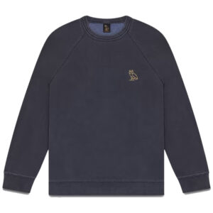 Ovo Garment Dye Crewneck Sweatshirt – Navy