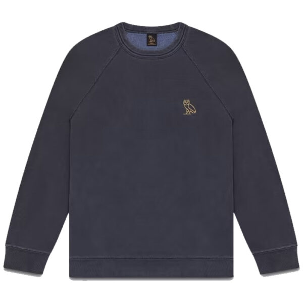 Ovo Garment Dye Crewneck Sweatshirt – Navy